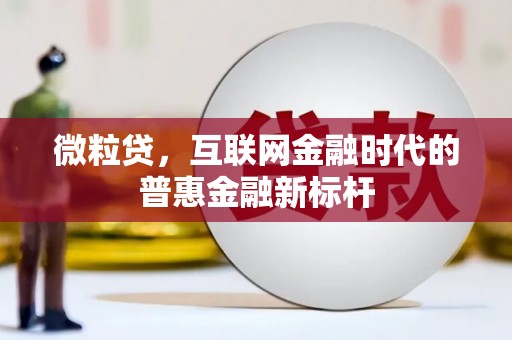 安丘微粒贷，互联网金融时代的普惠金融新标杆