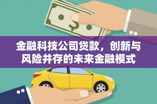 安丘金融科技公司贷款，创新与风险并存的未来金融模式