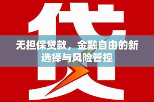 安丘无担保贷款，金融自由的新选择与风险管控