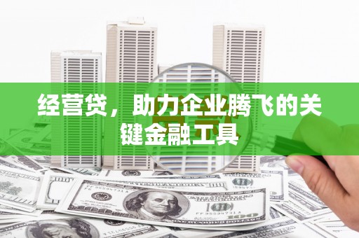 安丘经营贷，助力企业腾飞的关键金融工具