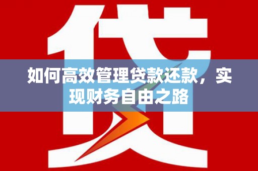 安丘如何高效管理贷款还款，实现财务自由之路