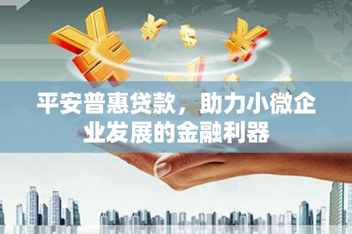 安丘平安普惠贷款，助力小微企业发展的金融利器