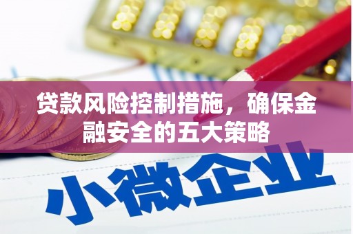 安丘贷款风险控制措施，确保金融安全的五大策略