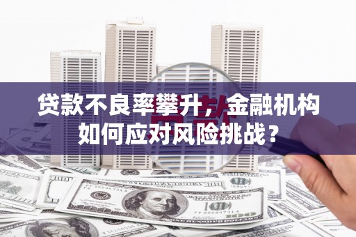 安丘贷款不良率攀升，金融机构如何应对风险挑战？