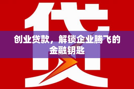 安丘创业贷款，解锁企业腾飞的金融钥匙
