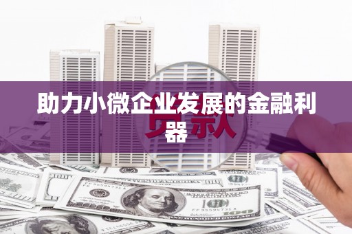 安丘助力小微企业发展的金融利器